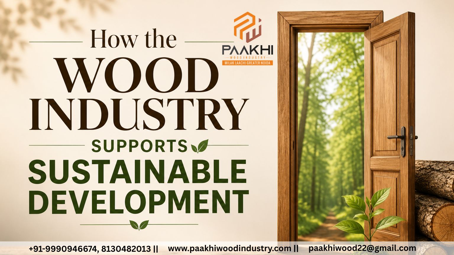 How the Wood Industry Supports Sustainable Development